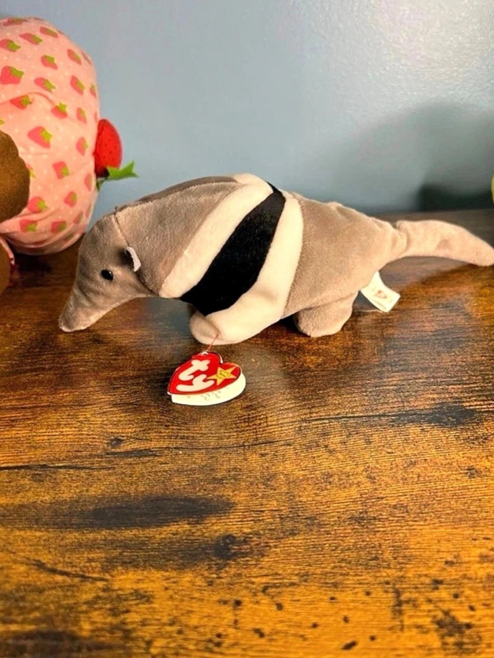 Ty Ants the Anteater Plush Animal Toy Gray & Black